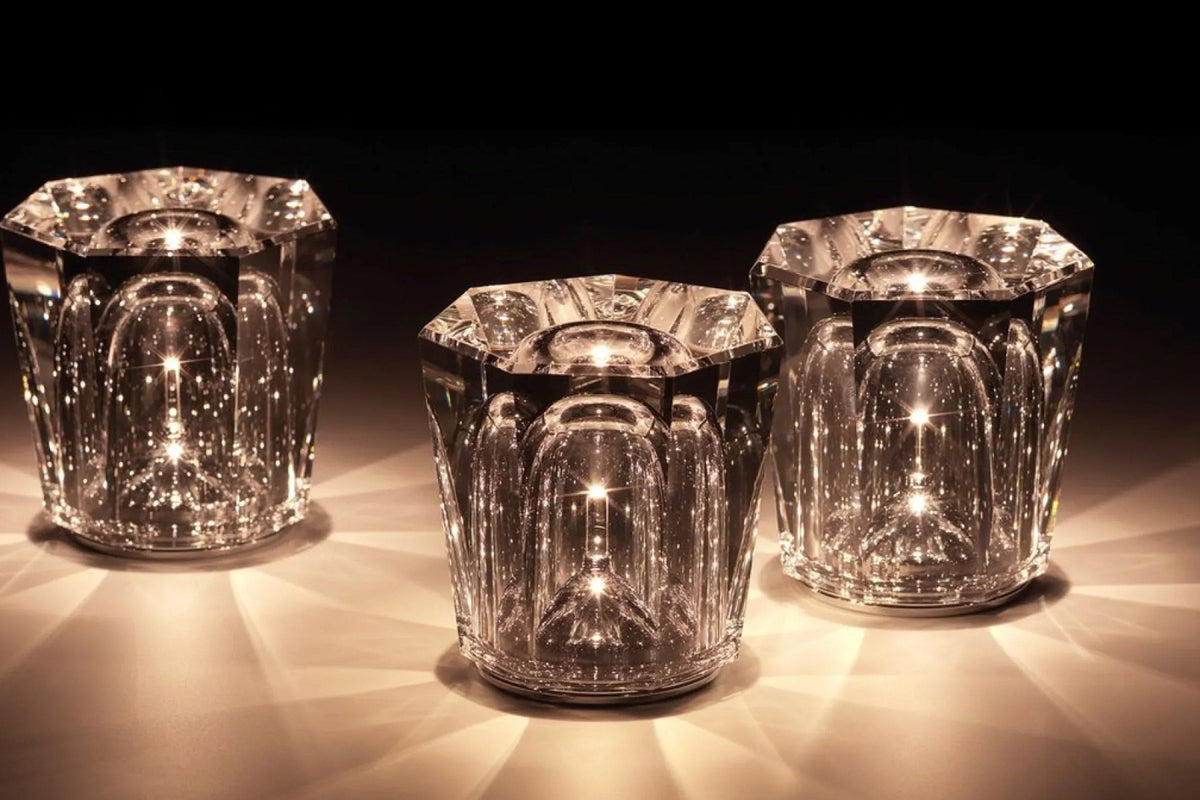 Rechargeable Crystal Table Lamp with Diamond Design – Luxury Edition