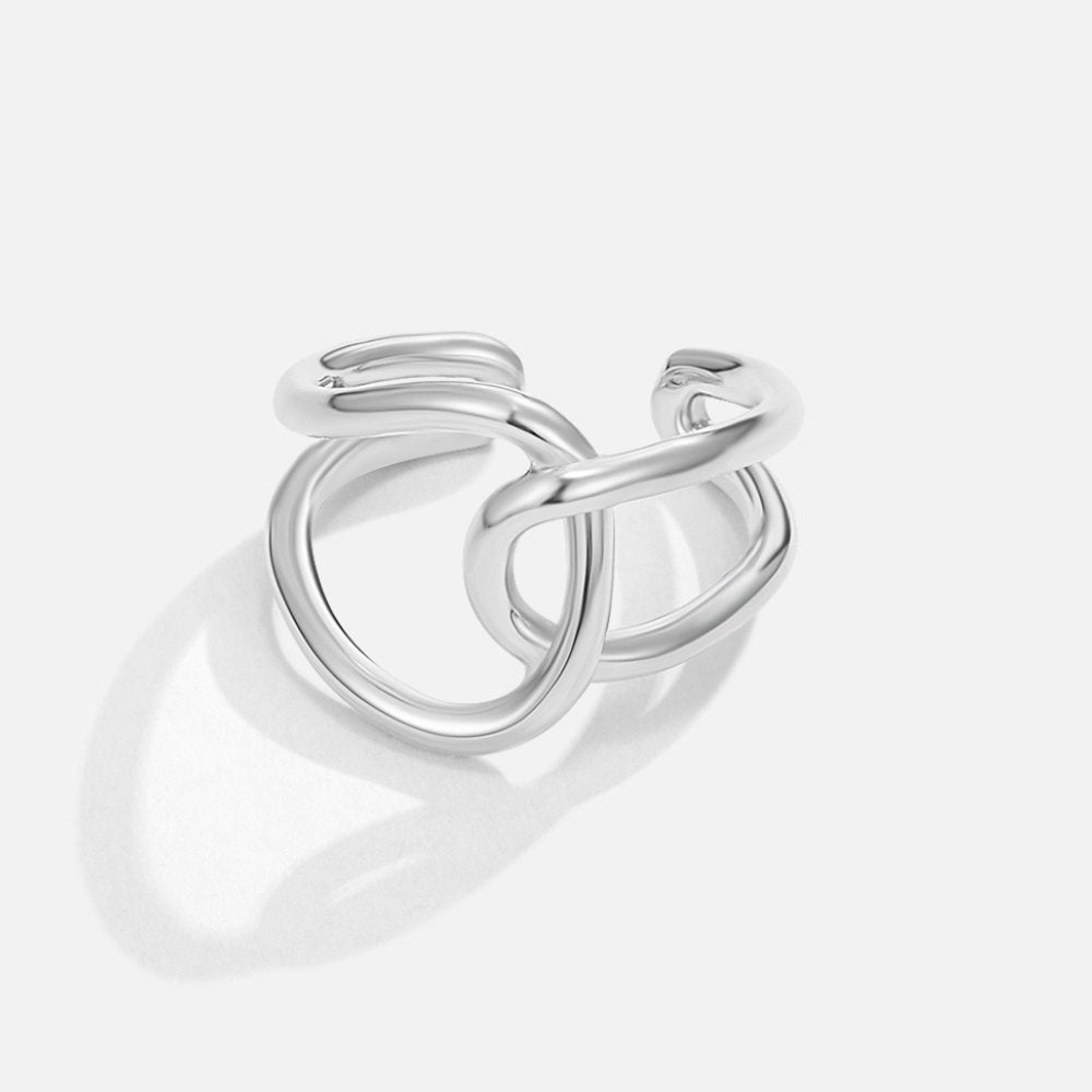 Elegant silver ring with refined design