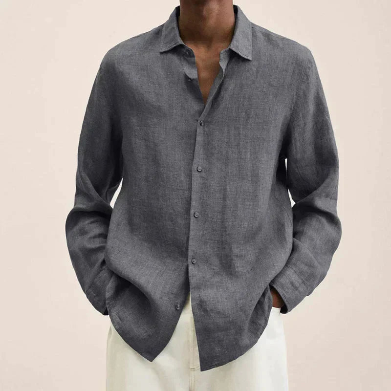 Lune London | Long Sleeve Linen Shirt for Men