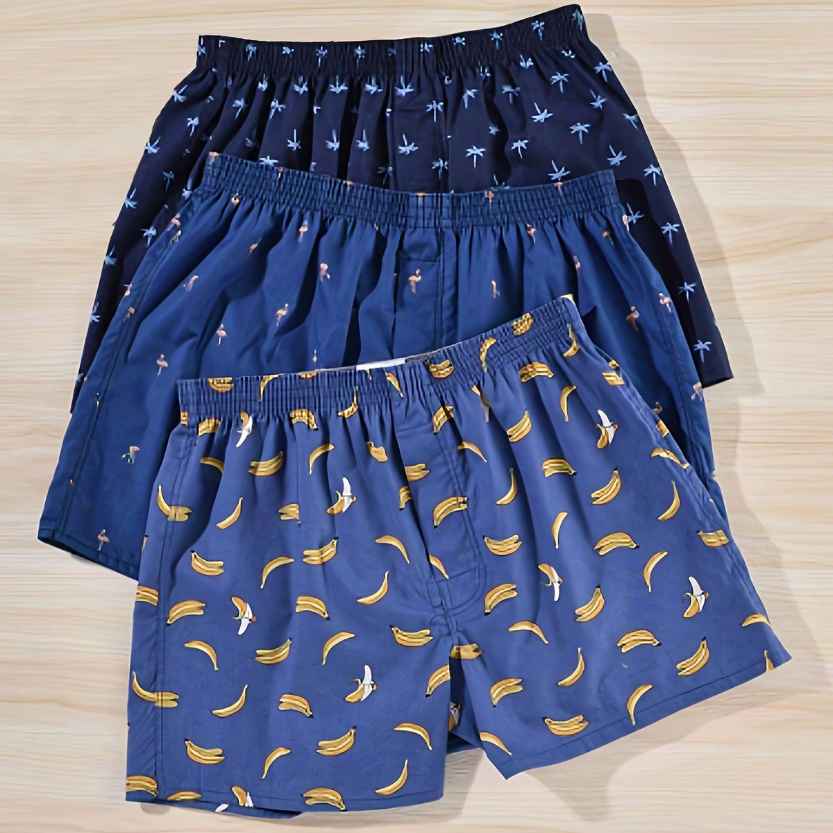 Set of 3 Men's Boxers made of Cotton