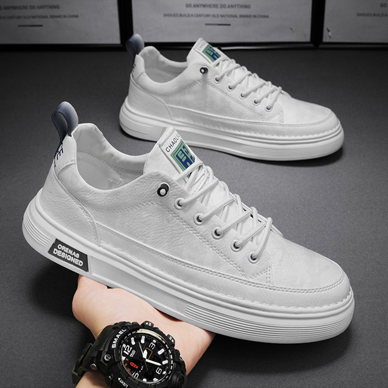 Men's Low-Top Slip-On Sneakers with Injection-Moulded Sole
