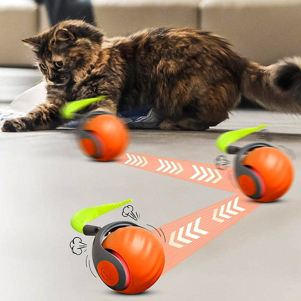 Interactive Cat Ball Toy – Self-Moving Rolling Play Sphere