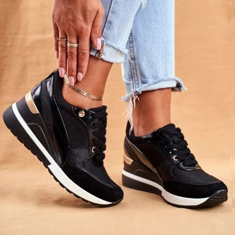 Lightweight Knit Sneakers with Arch Support and Memory Foam