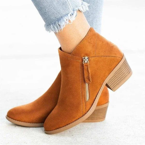 Leather Ankle Boots for Women
