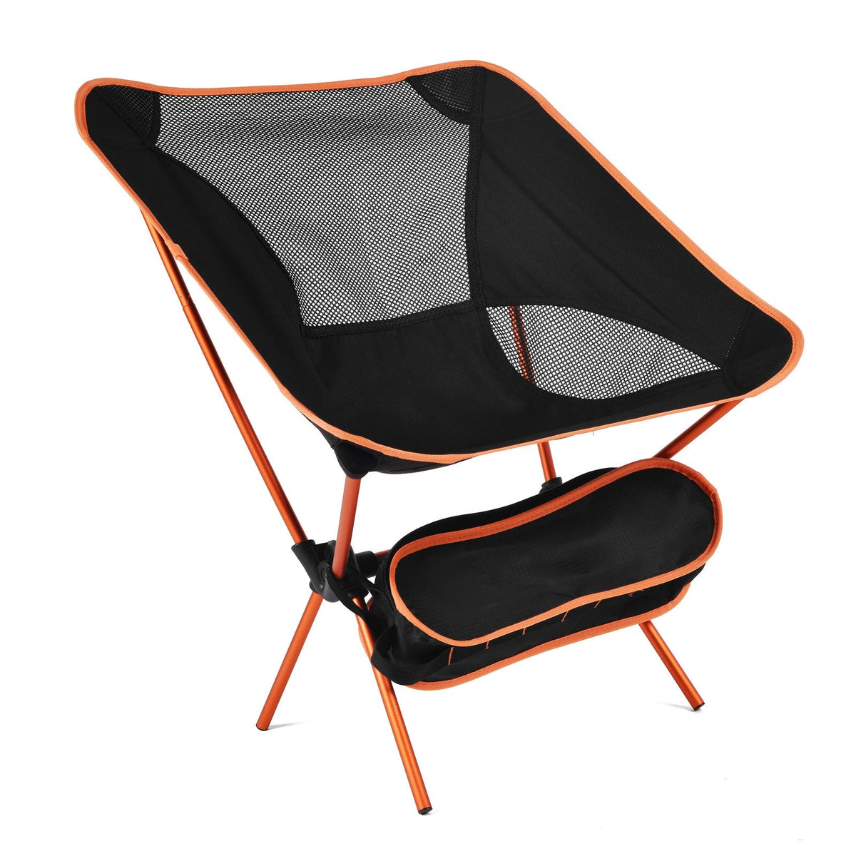 Camping Chair Folding Outdoor with Aluminium Frame and Breathable Mesh Portable Beach Lounge Seat