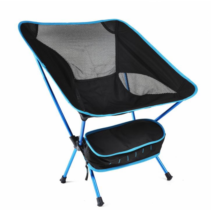 Camping Chair Folding Outdoor with Aluminium Frame and Breathable Mesh Portable Beach Lounge Seat