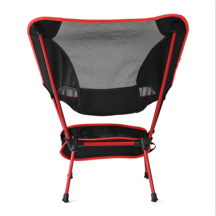 Camping Chair Folding Outdoor with Aluminium Frame and Breathable Mesh Portable Beach Lounge Seat