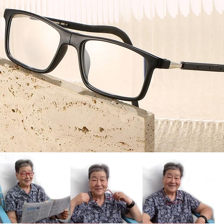 Reading Glasses with Magnetic Neck Hanger and Blue Light Filter with Anti-Loss Design