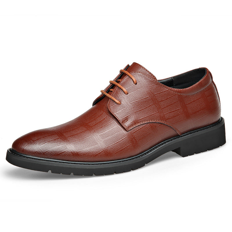 Men's Smart Dress Shoes with Pointed Toe, Non-Slip Sole and Sheepskin Upper
