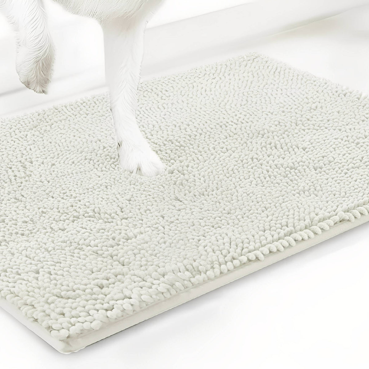 Absorbent non-slip dog door mat for muddy paws