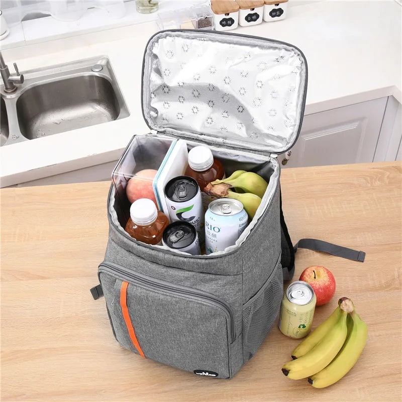 Cooler Backpack with Insulated Waterproof Lining and Lunch Storage Bags