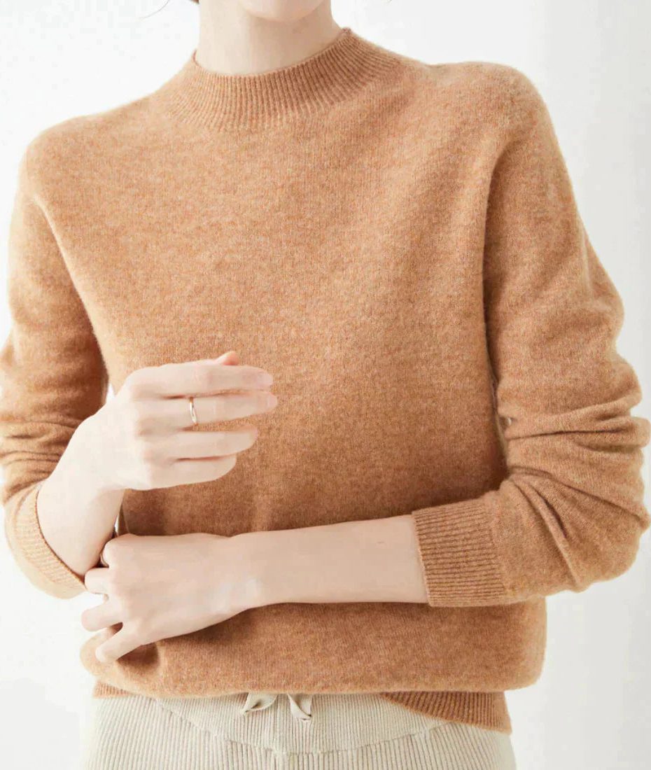 Cashmere Sweater with Crew Neck for Women