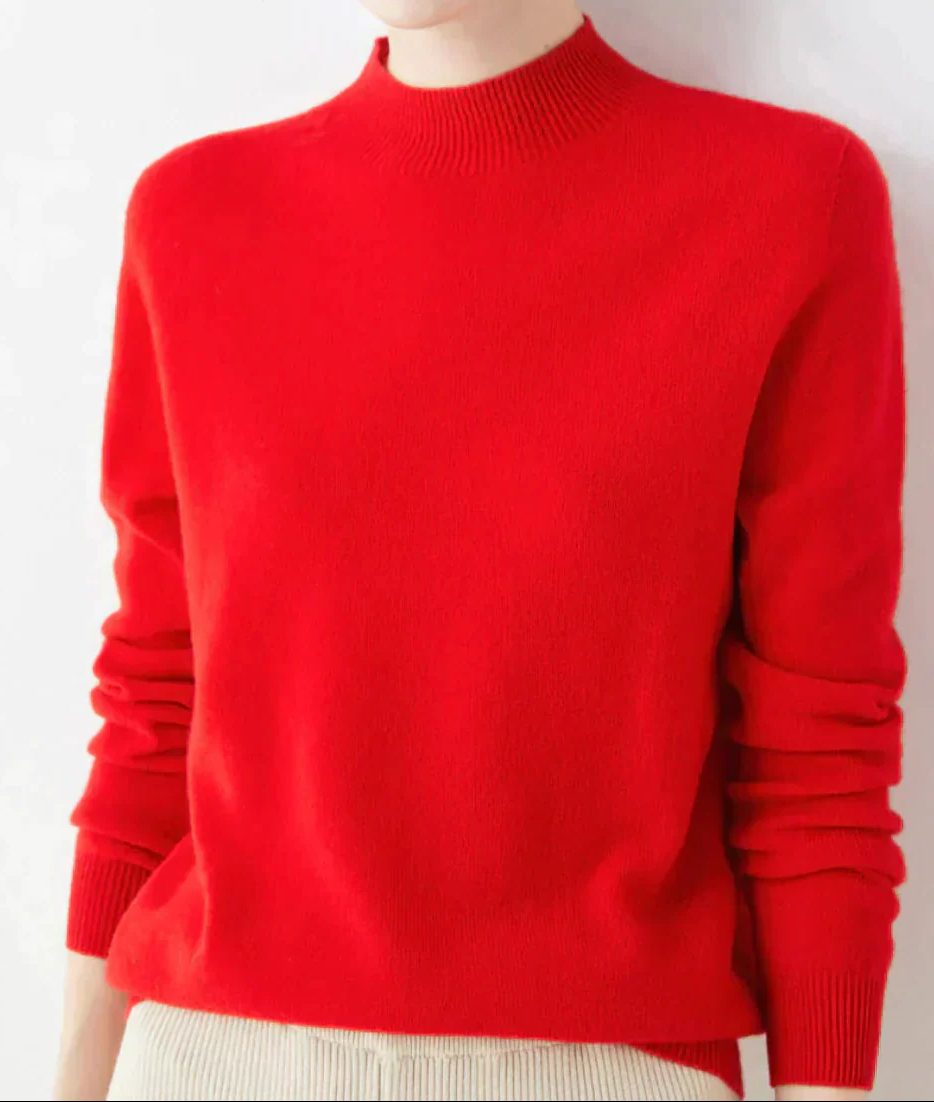 Cashmere Sweater with Crew Neck for Women