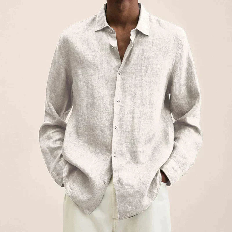 Lune London | Long Sleeve Linen Shirt for Men