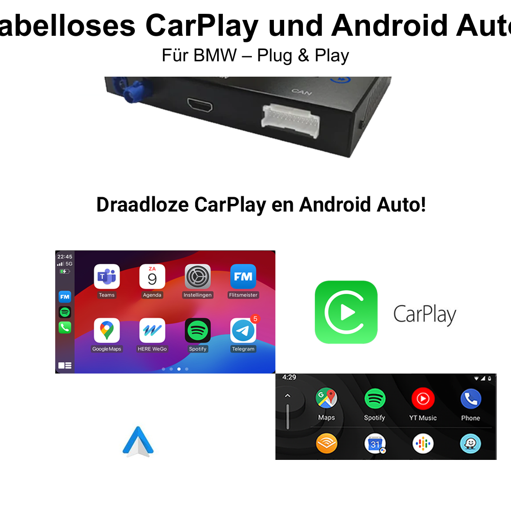 BMW | Wireless CarPlay & Android Auto Module | Plug & Play