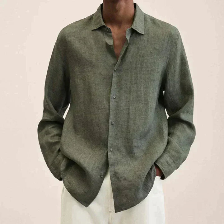 Lune London | Long Sleeve Linen Shirt for Men