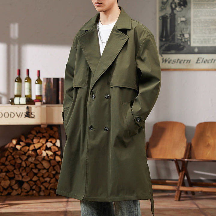 Chic und Stil | Trench coat - Adjustable fit - Modern long design