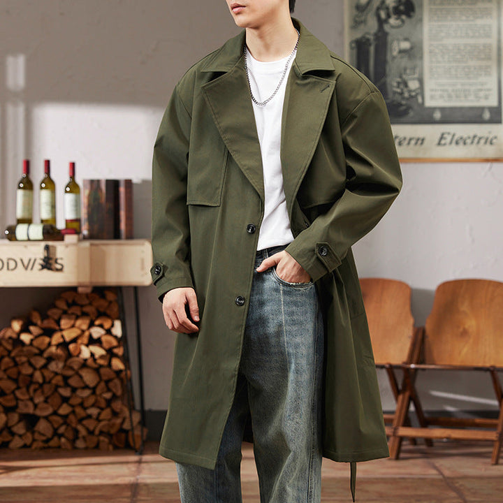 Chic und Stil | Trench coat - Adjustable fit - Modern long design