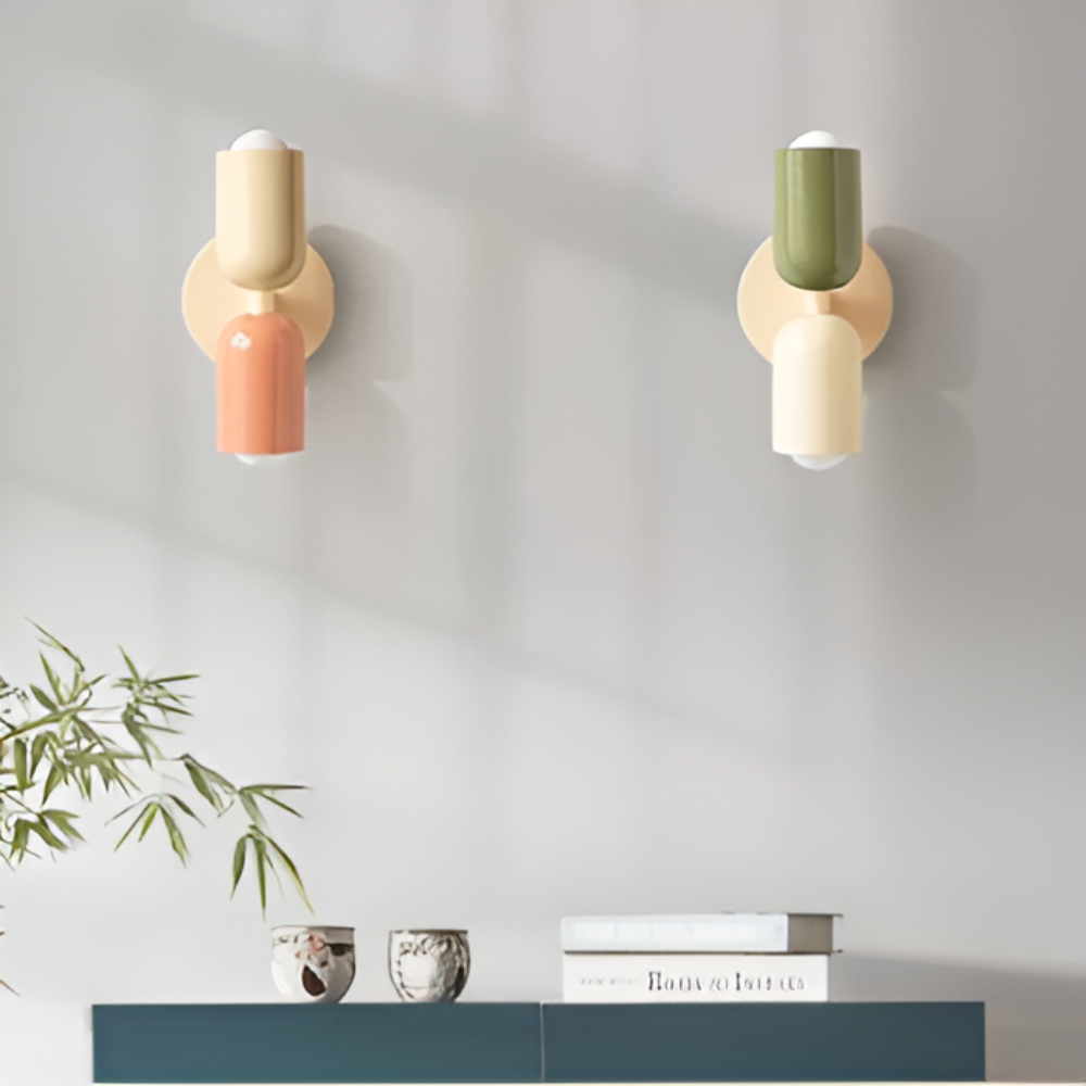 Hardwired LED Wall Lamp Contemporary Dual-Glow Design