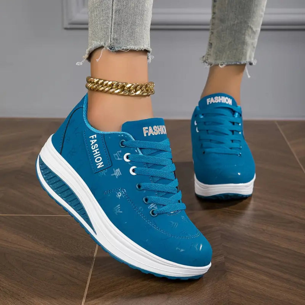Women’s PU Leather Platform Flats