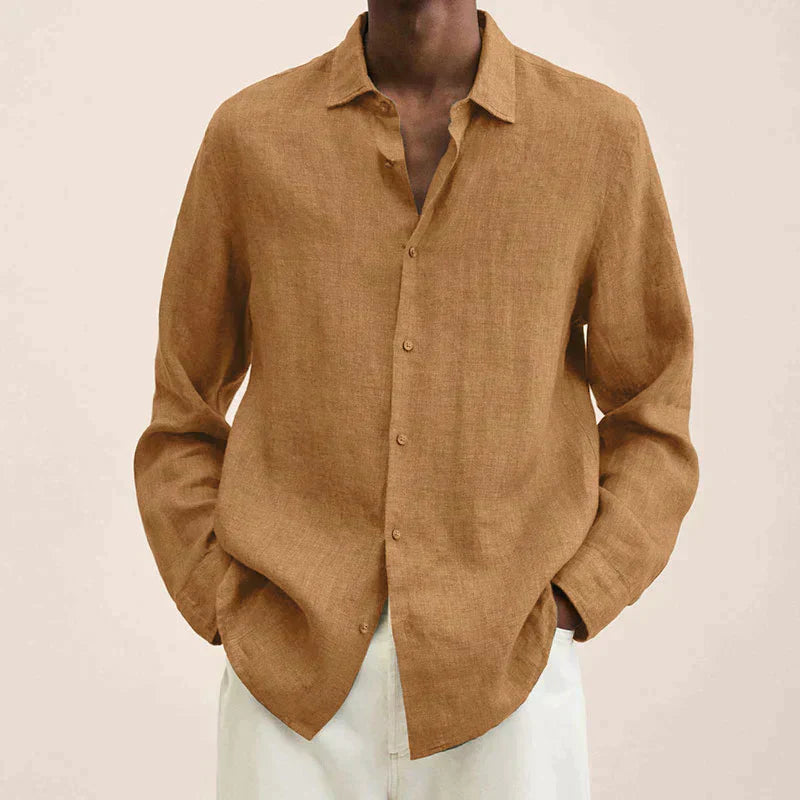 Lune London | Long Sleeve Linen Shirt for Men