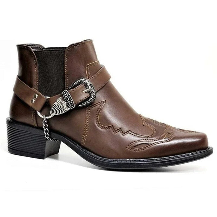Chic und Stil | Men's Western Boots Black Leather