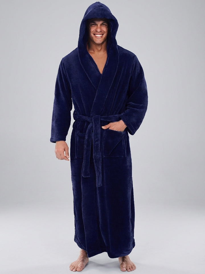 Comfortable Men's Fleece Bathrobe