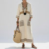 Relaxed Fit V-Neck Dress