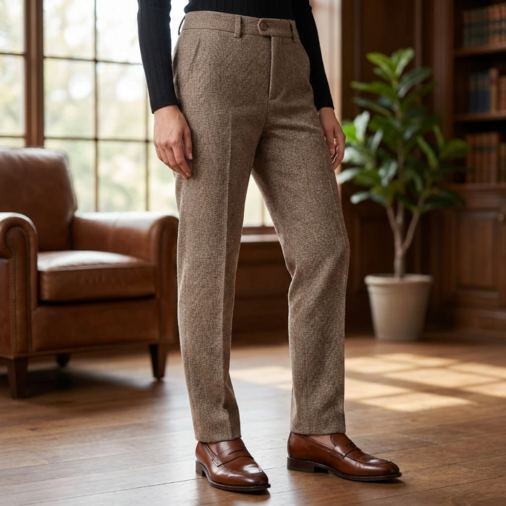 Sleek Alpine Pleated Trousers
