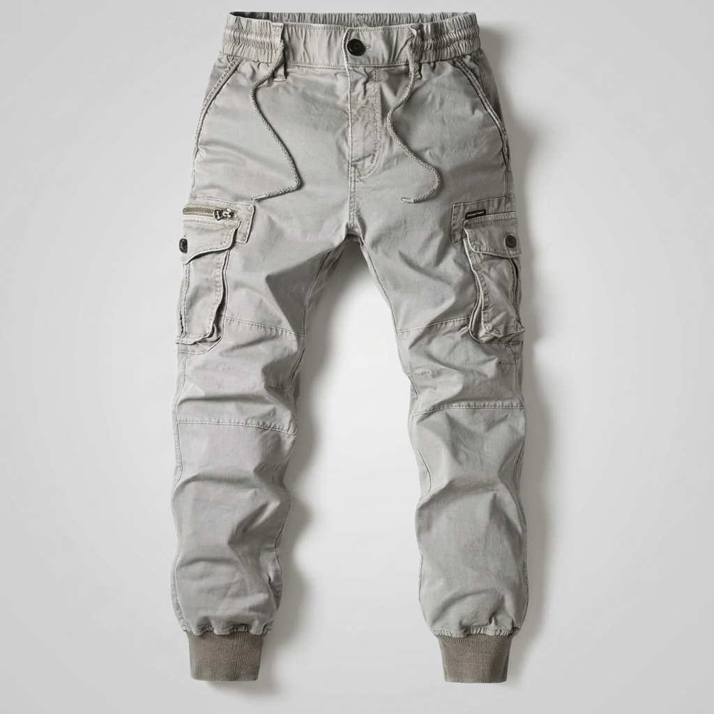 Contemporary Tapered Fit Cargo Pants for Men