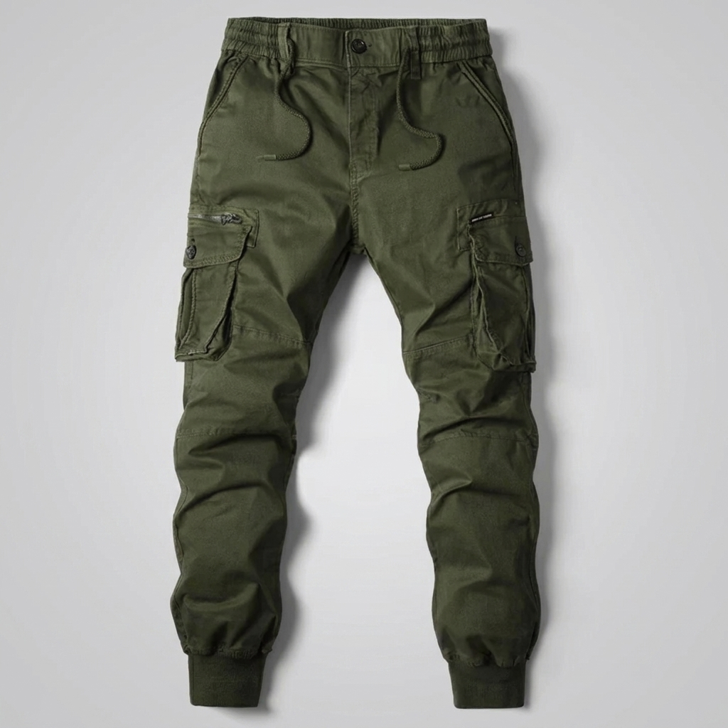 Contemporary Tapered Fit Cargo Pants for Men