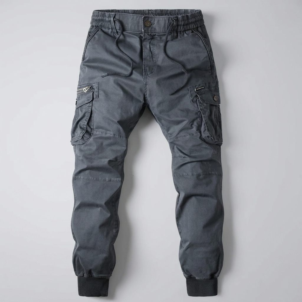 Contemporary Tapered Fit Cargo Pants for Men