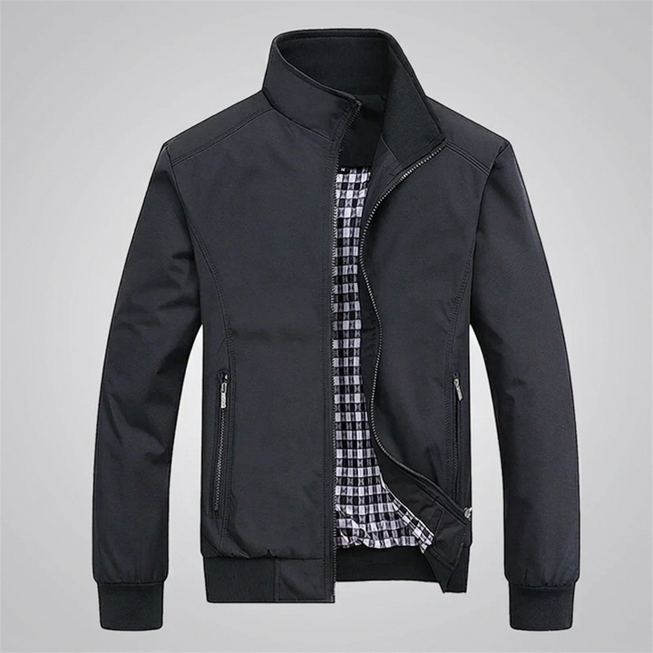 Stylish Men's Zip-Up Bomber Jacket