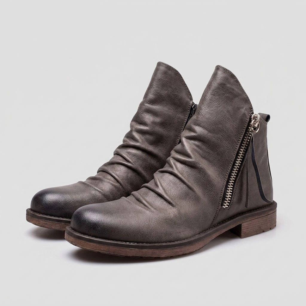 Elegant Ankle Boots with Side Zip for Everyday Wear