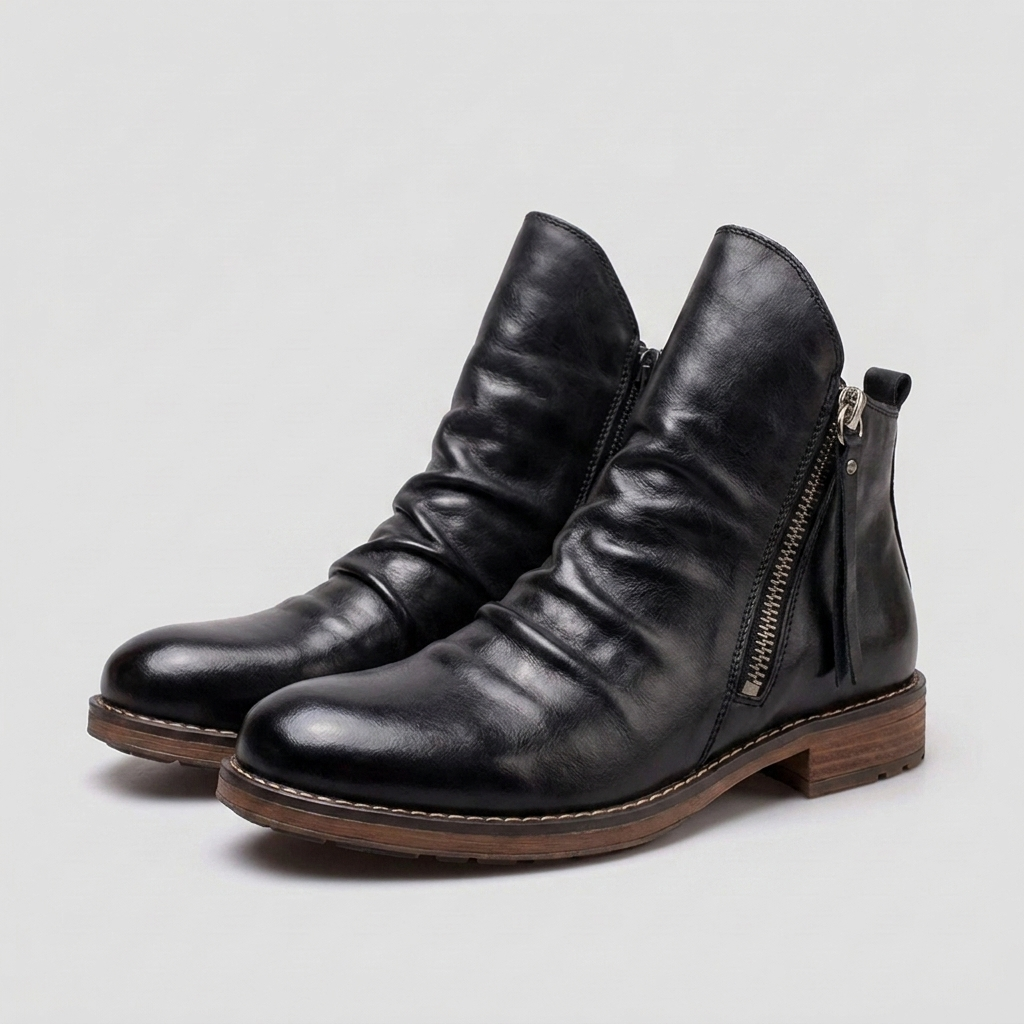 Elegant Ankle Boots with Side Zip for Everyday Wear