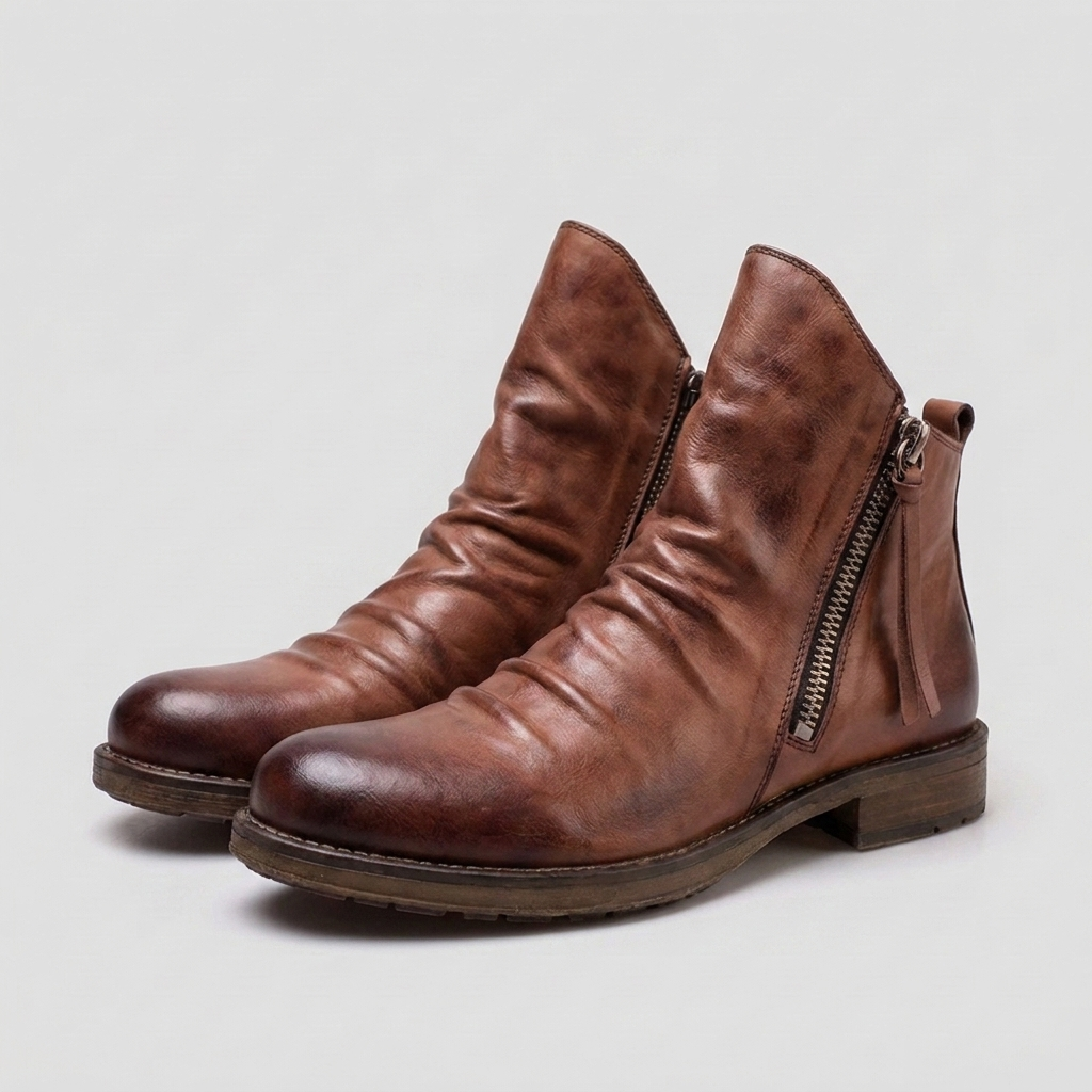Elegant Ankle Boots with Side Zip for Everyday Wear