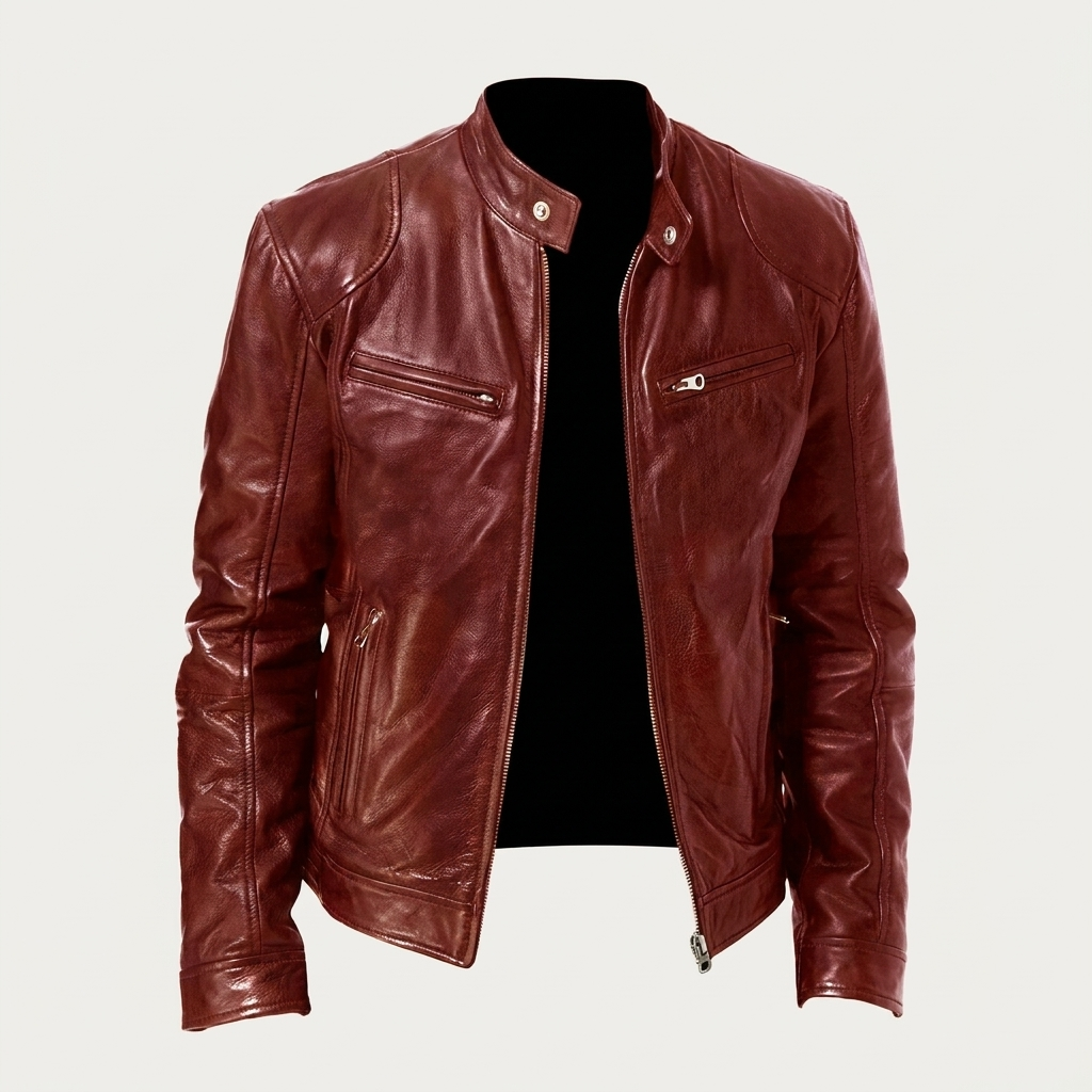 Trendy Zip Front Biker Jacket for Everyday Style