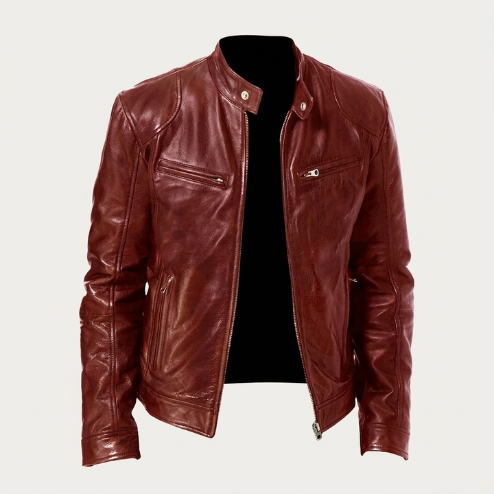 Trendy Zip Front Biker Jacket for Everyday Style