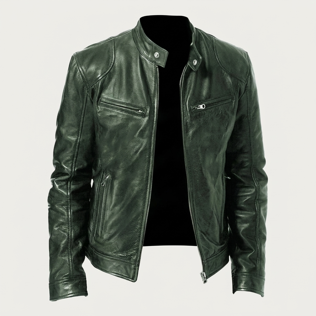 Trendy Zip Front Biker Jacket for Everyday Style