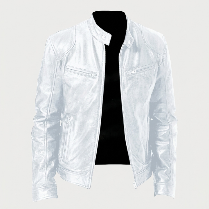 Trendy Zip Front Biker Jacket for Everyday Style