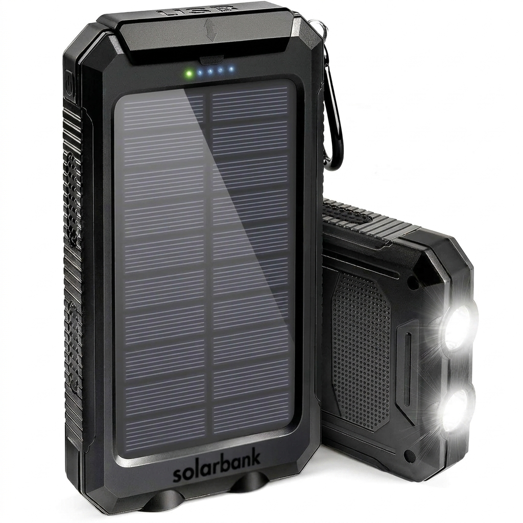 High-Capacity Solar Power Bank – 20,000mAh with Weather-Resistant Features