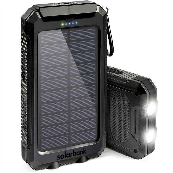 High-Capacity Solar Power Bank – 20,000mAh with Weather-Resistant Features