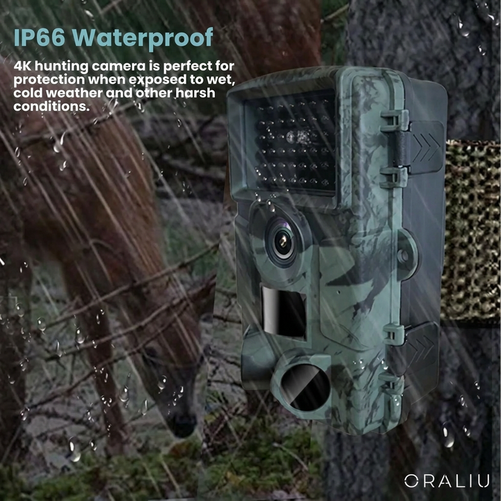 Compact 4K Wildlife Camera with Mobile App for Easy Monitoring