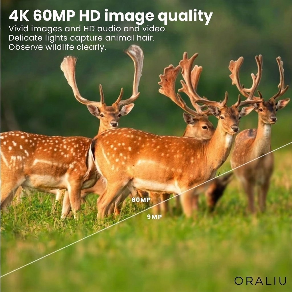 Compact 4K Wildlife Camera with Mobile App for Easy Monitoring