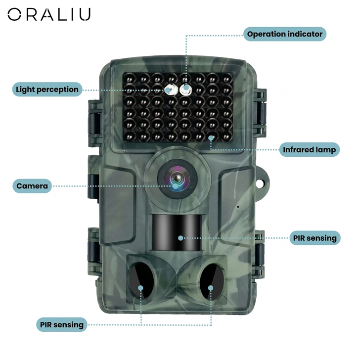 Compact 4K Wildlife Camera with Mobile App for Easy Monitoring