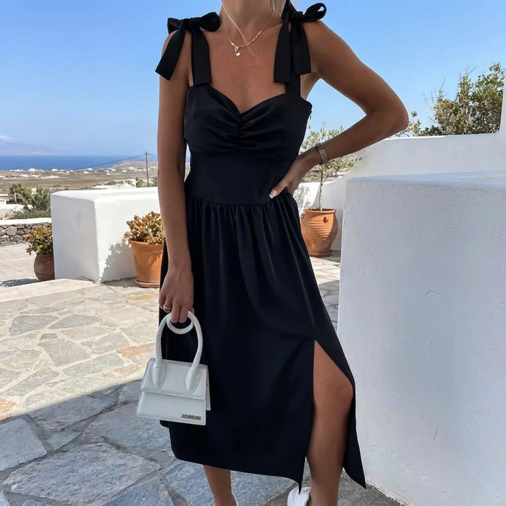 Women's Chic Bow Midi