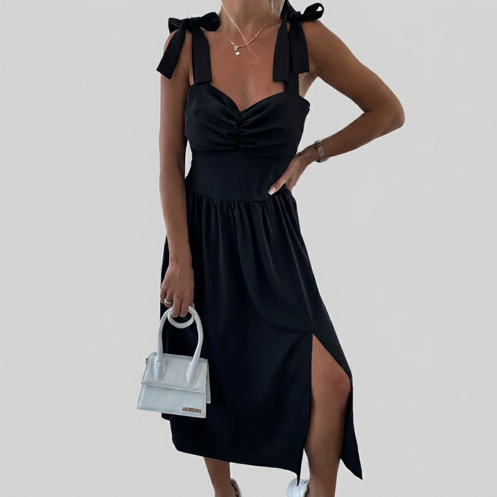 Women's Chic Bow Midi