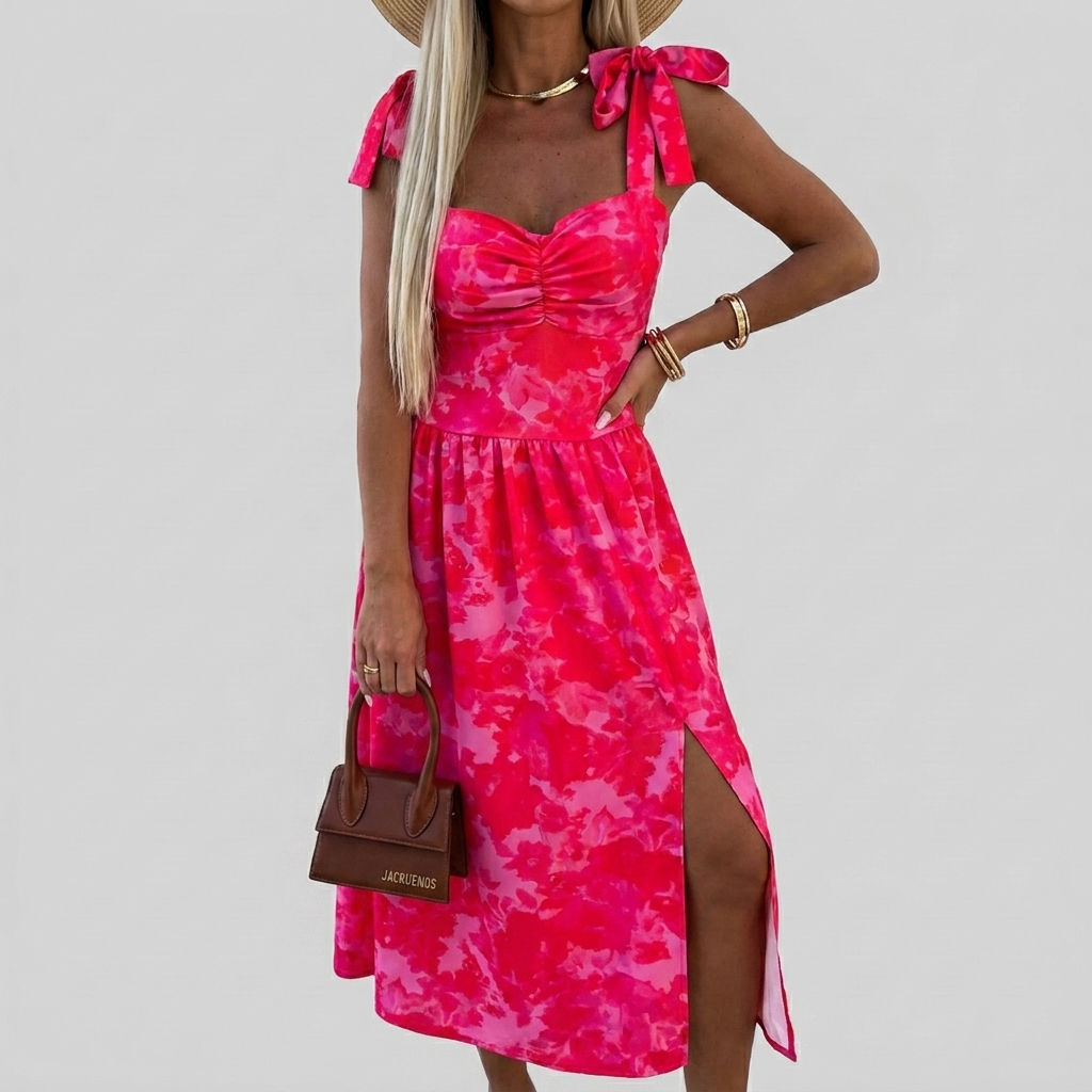 Women's Chic Bow Midi
