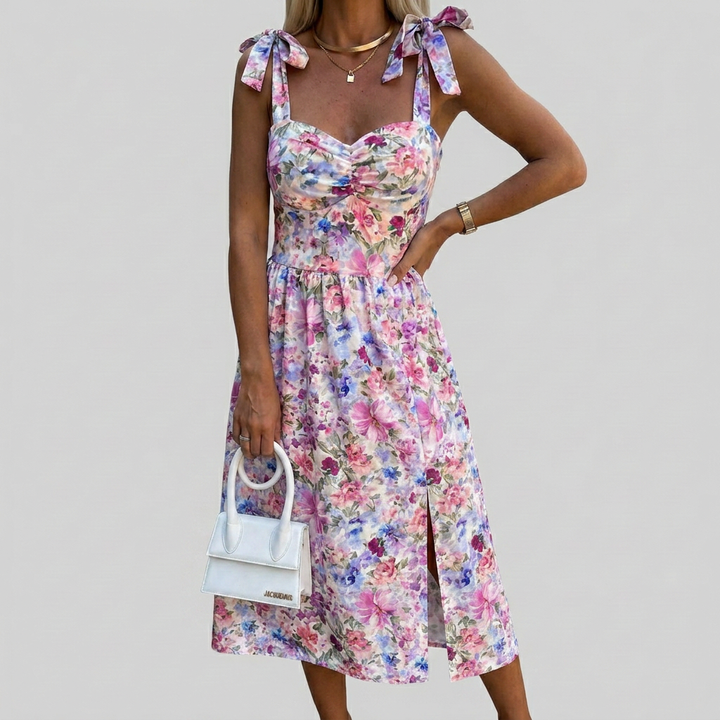 Women's Chic Bow Midi