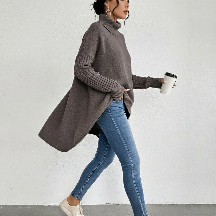 Women’s Turtleneck Pocket Sweater
